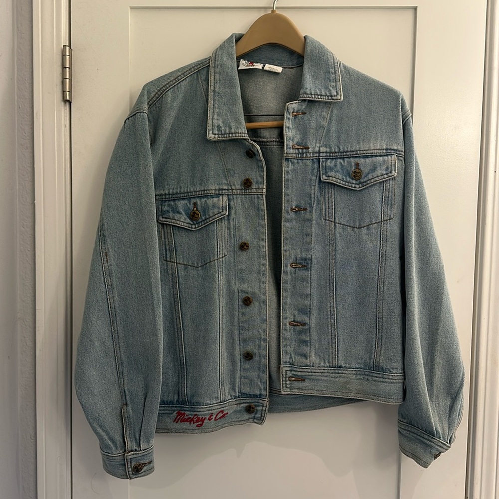 Mickey & Co Born In The USA Mickey - Mickey Mouse Denim Jacket Size Small